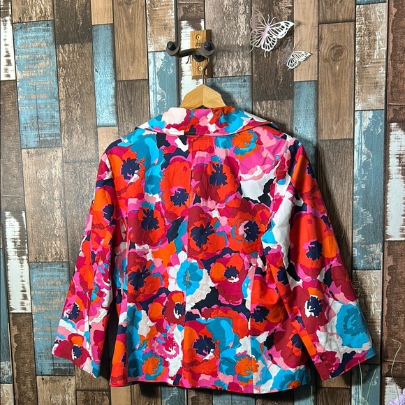 Rafaella Large Floral Multicolor Jacket - Picture 11 of 14